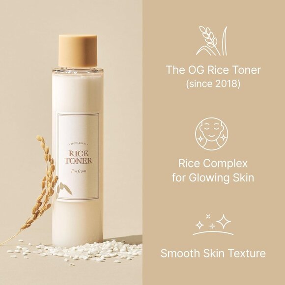 Rice Toner for Sensitive Skin, Rice Extract from Korea, Glow Essence with Niacin - Picture 3 of 9